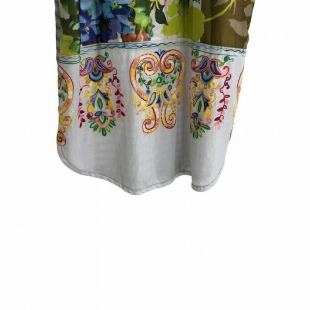 Beautiful Embroidered Button Down Shift Dress - image 1